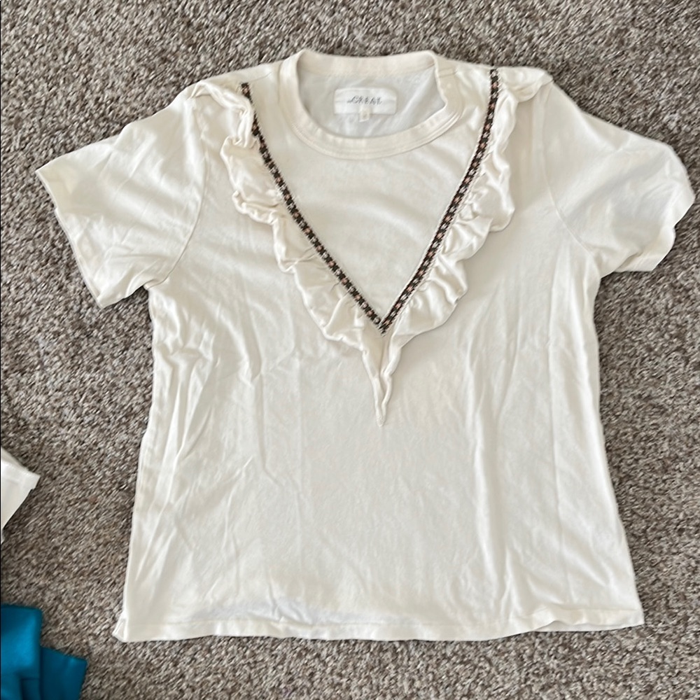 Ribbon Tuxedo tee EUC